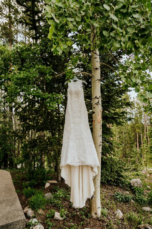 Mountain wedding dress