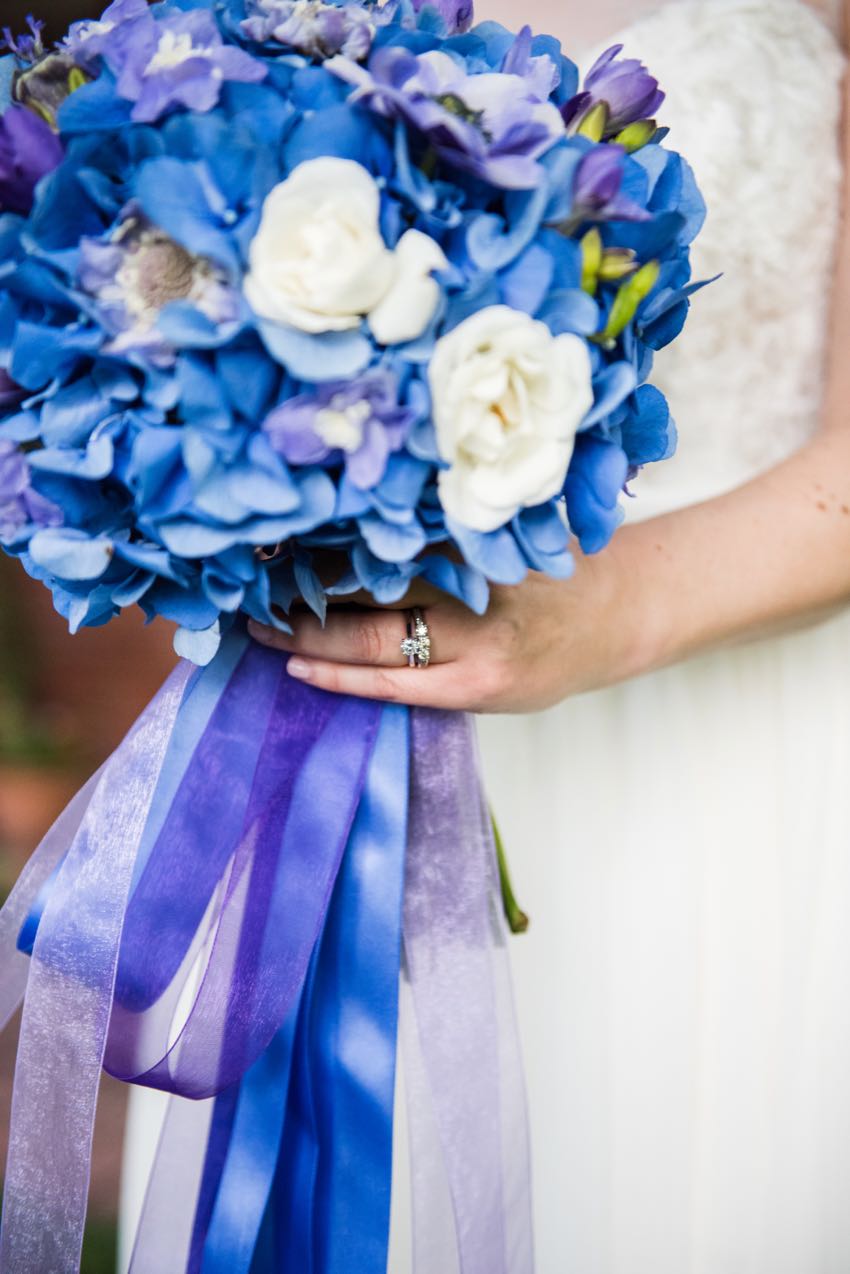 blue purple bouquet