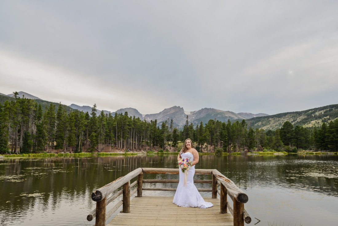 Sprague Lake in Rocky Mountain National Park wedding