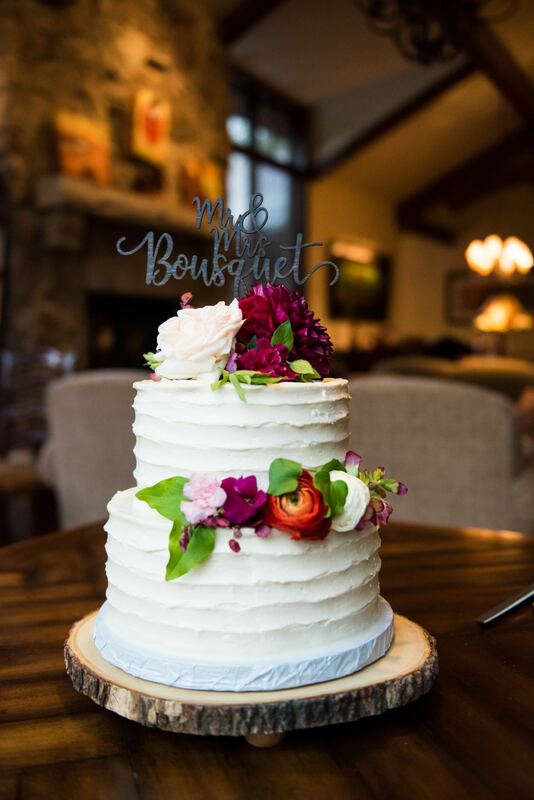 elopement packages cake