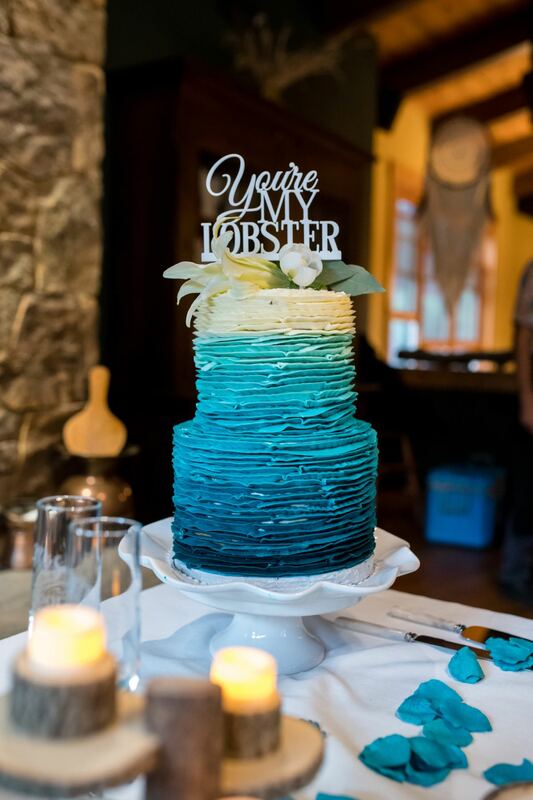Ocean wedding cake